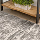 Grayson Grey Transitional Abstract 1'8" x 2'6" Area Rug