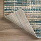 Grayson Blue Contemporary Striped 1'8" x 2'6" Area Rug